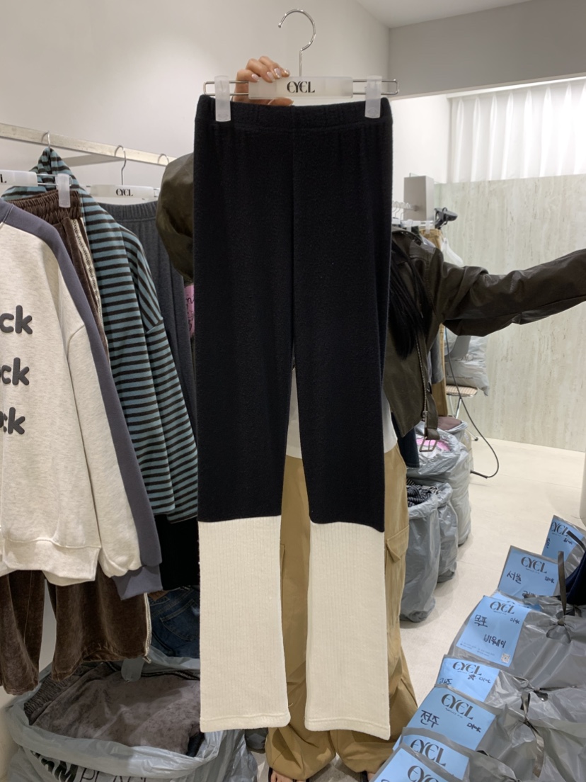 EYEL東大門直郵女裝新款真品熱賣推薦人氣打底褲鯊魚褲撞色EYEL打底褲/鯊魚褲圖色2