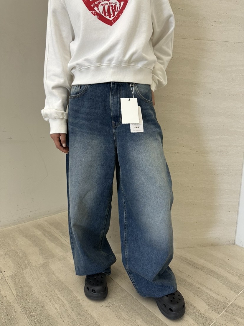 LEEHEE東大門代購女裝新款時尚熱賣人氣推薦休閑牛仔褲柔軟LEEHEE牛仔褲