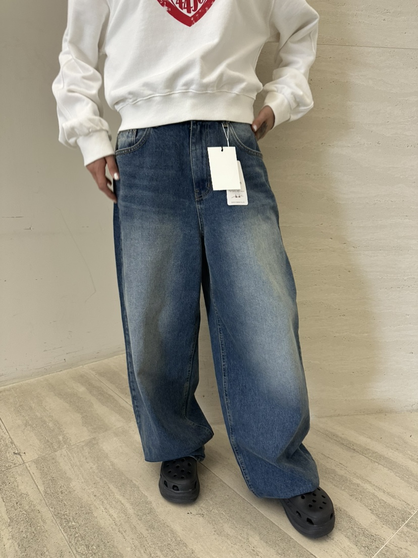 LEEHEE東大門代購女裝新款時尚熱賣人氣推薦休閑牛仔褲柔軟LEEHEE牛仔褲