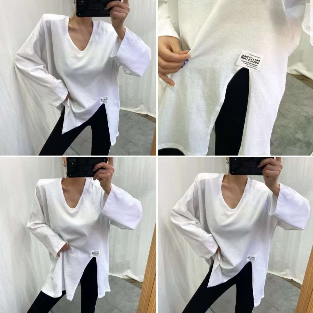 CHOCO CARAMEL韓國代購女裝新款休閑時尚熱賣人氣長袖T恤B CLOTHES長袖T恤