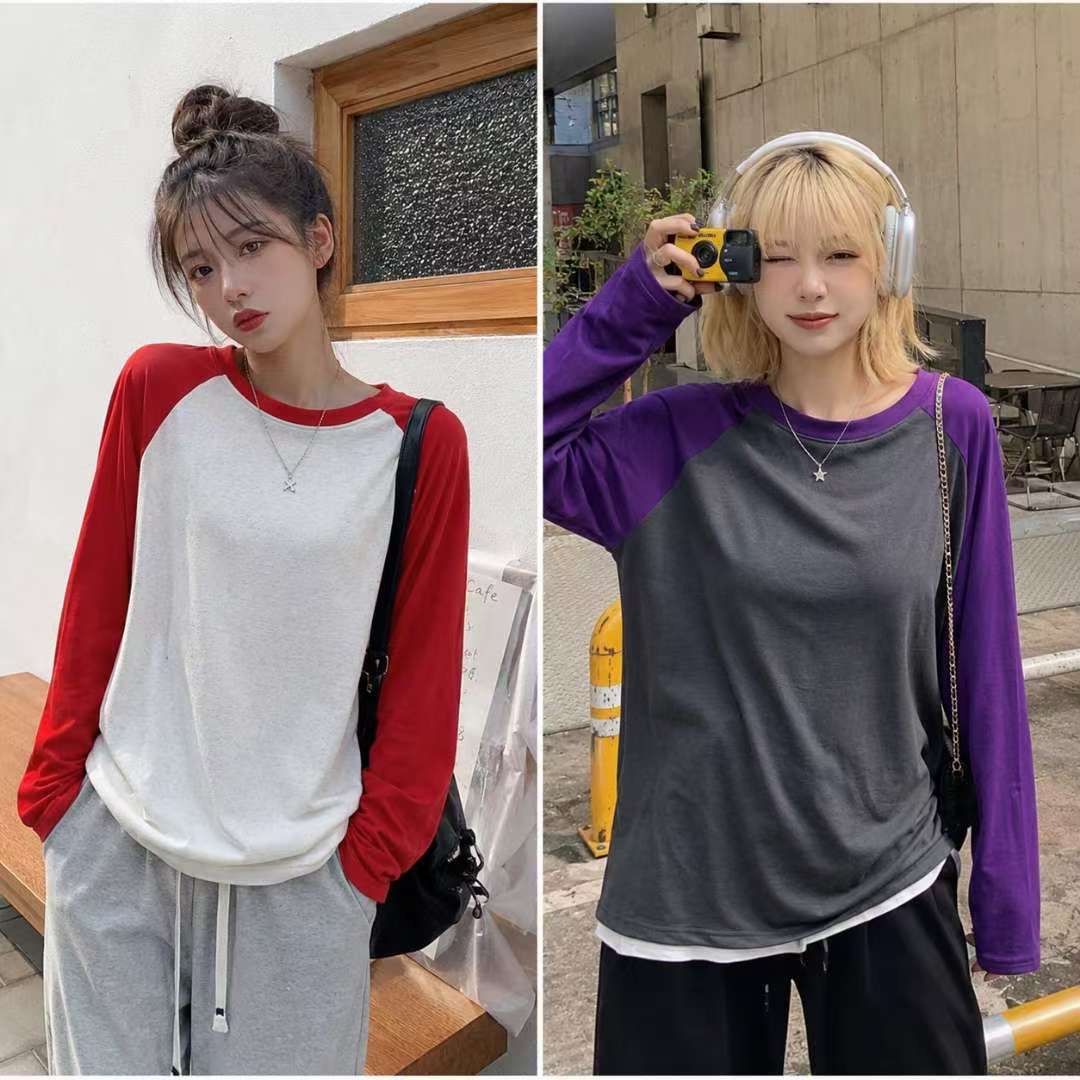 CHOCO CARAMEL東大門直郵女裝新款休閑人氣真品時尚長袖T恤B CLOTHES長袖T恤