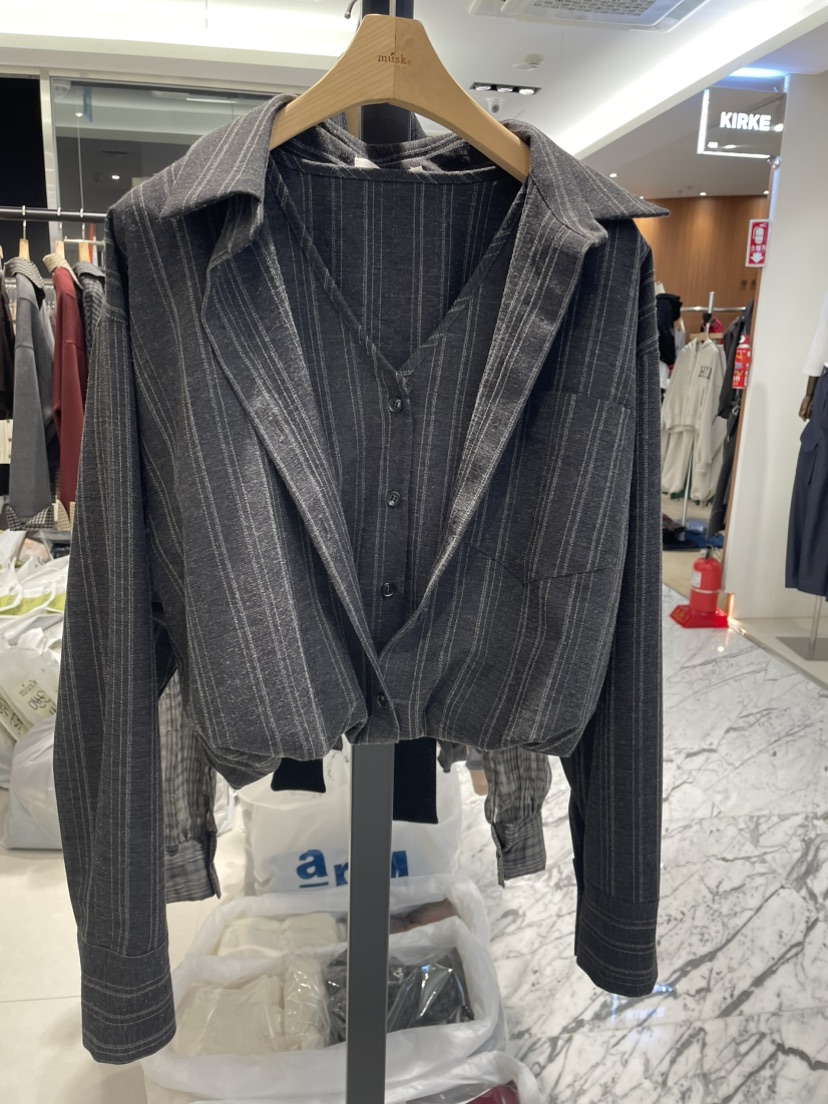 MUSK韓國代購女士新品時尚人氣真品休閑熱賣推薦襯衫蕾絲衫MUSK襯衫/蕾絲衫圖色1