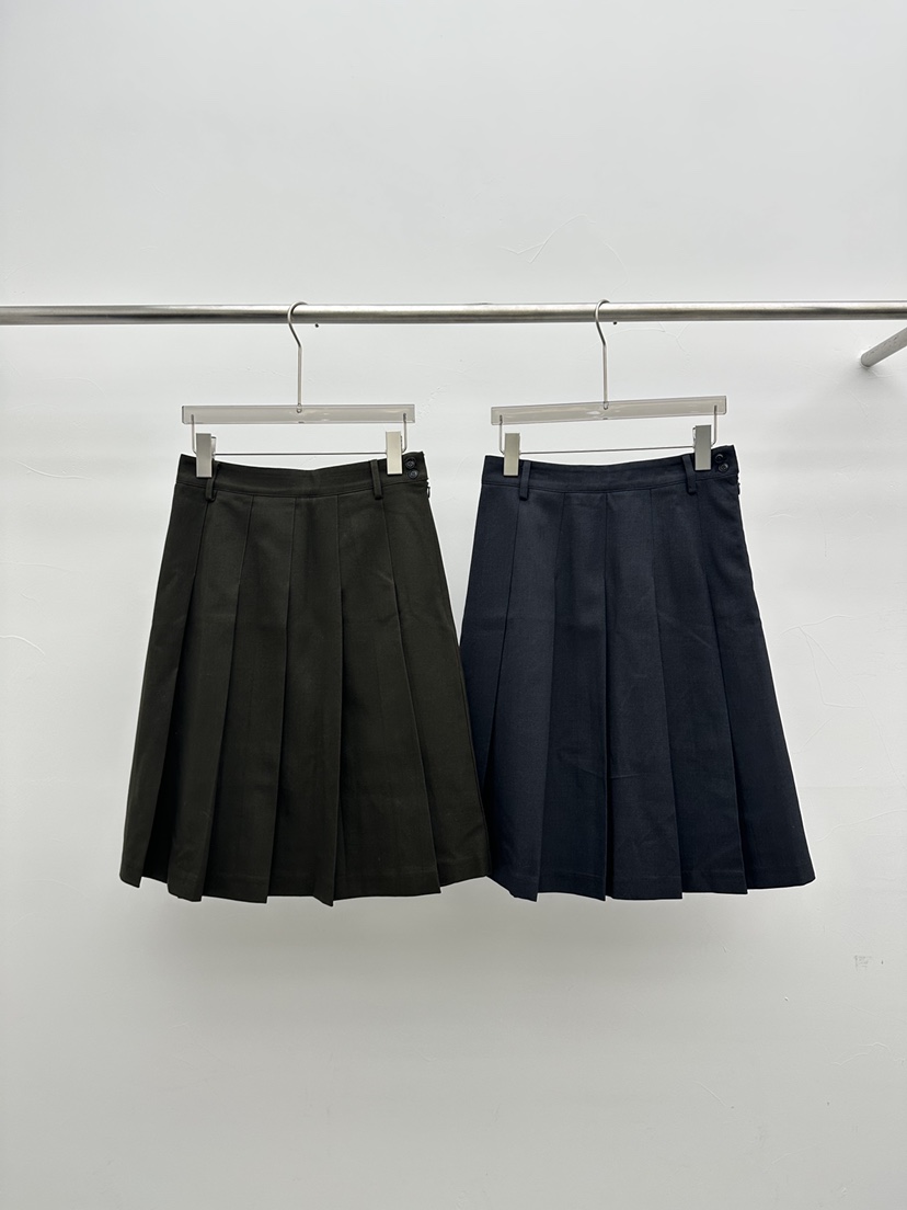 SEARE/PRETZEL韓國代購女裝新品休閑人氣半身裙中短裙褶裥SEARE/PRETZEL半身裙/中短裙