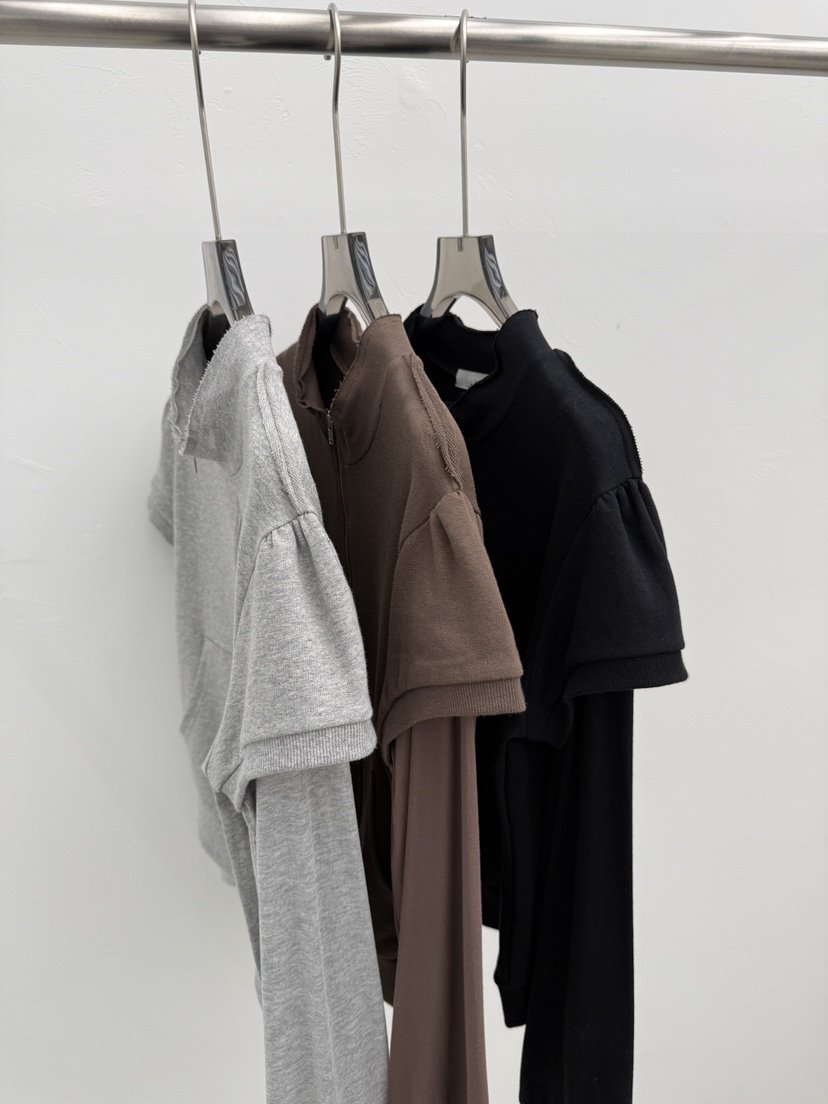 SEARE/PRETZEL韓國直郵女裝新品休閑真品人氣衛衣多層拉鏈SEARE/PRETZEL衛衣