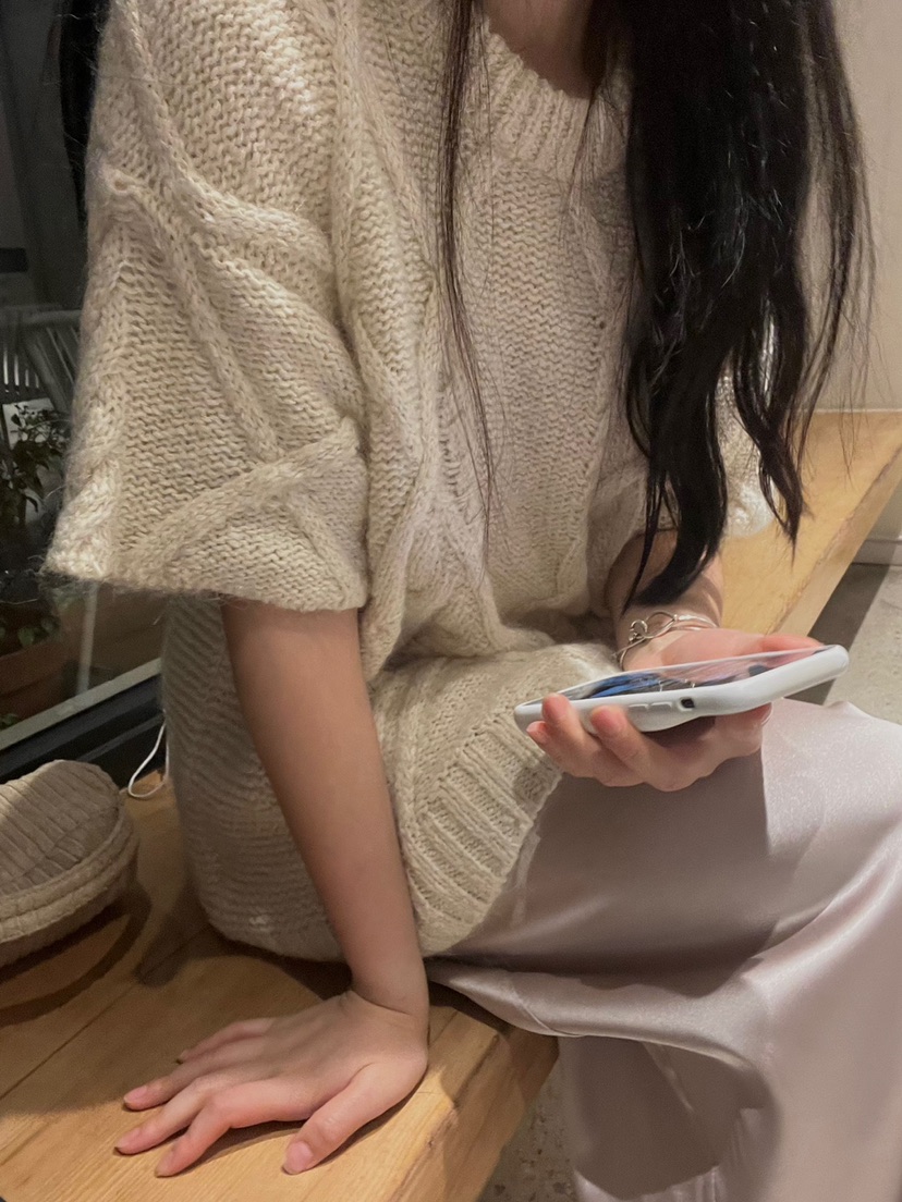 NOPROBLEM東大門實拍女士新品休閑時尚推薦人氣針織衫羊駝NOPROBLEM針織衫