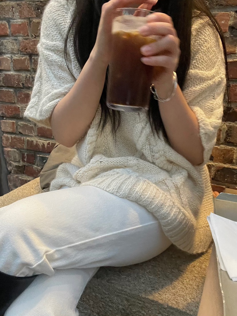 NOPROBLEM東大門實拍女士新品休閑時尚推薦人氣針織衫羊駝NOPROBLEM針織衫