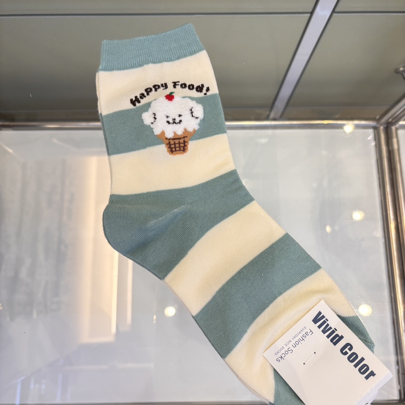 CACTUS-Q東大門直郵女士新品真品推薦人氣熱賣休閑時尚襪子CACTUS十雙起/可混搭襪子圖色4