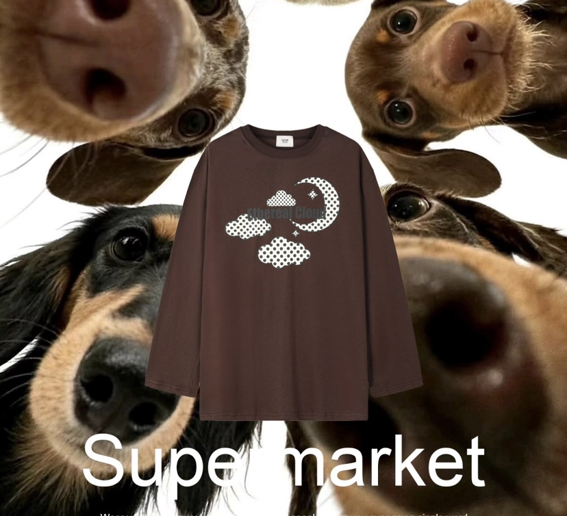 SUPERMARKET/LABSTUDIO韓國代購女士新品推薦熱賣長袖T恤SUPERMARKET/LABSTUDIO長袖T恤圖色1