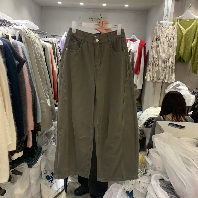 LOGROAD韓國代購女裝新款人氣真品推薦休閑熱賣時尚牛仔褲LOG ROAD牛仔褲圖色2