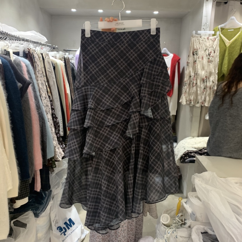 LOGROAD東大門代購女裝新款真品人氣時尚熱賣半身裙中短裙LOG ROAD半身裙/中短裙圖色2