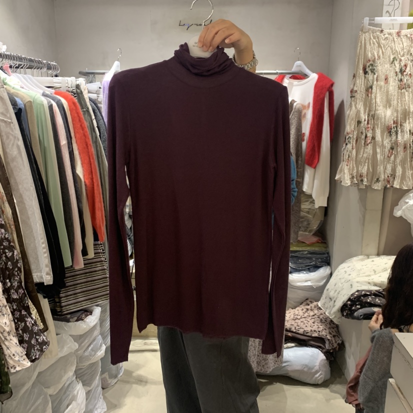 LOGROAD東大門直郵女裝新品時尚推薦真品休閑人氣長袖T恤LOG ROAD長袖T恤圖色10紫色