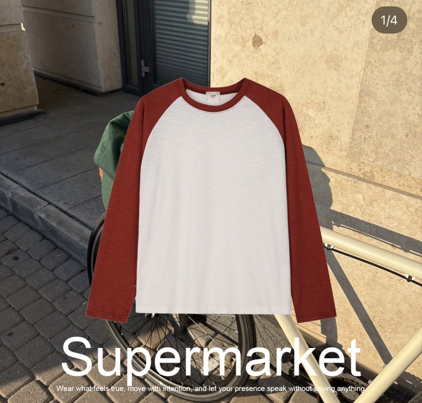 SUPERMARKET/LABSTUDIO東大門實拍女士新款時尚推薦長袖T恤SUPERMARKET/LABSTUDIO長袖T恤圖色1