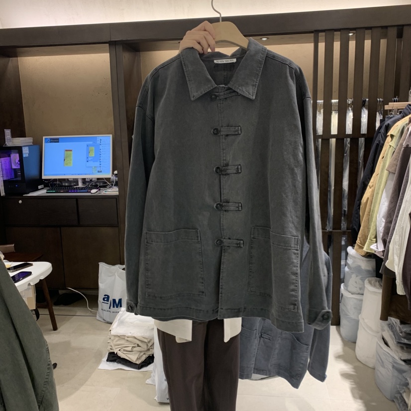 RAWROW東大門代購女士新品人氣休閑時尚熱賣真品夾克水洗RAWROW夾克圖色2水洗墨