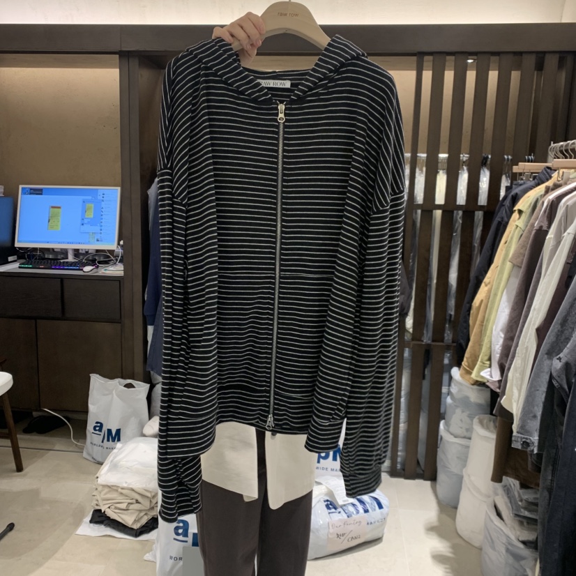RAWROW東大門直郵女士新款人氣時尚熱賣休閑真品衛衣條紋RAWROW衛衣圖色2