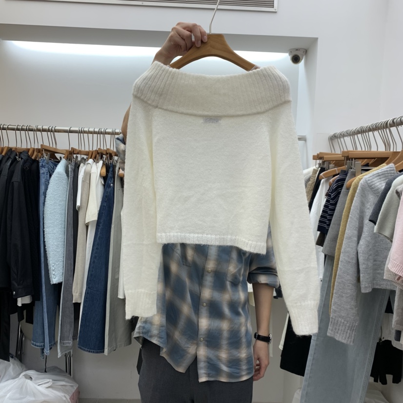 DRESS ROOM東大門代購女裝新款熱賣休閑人氣推薦針織衫蓬松DRESS ROOM針織衫