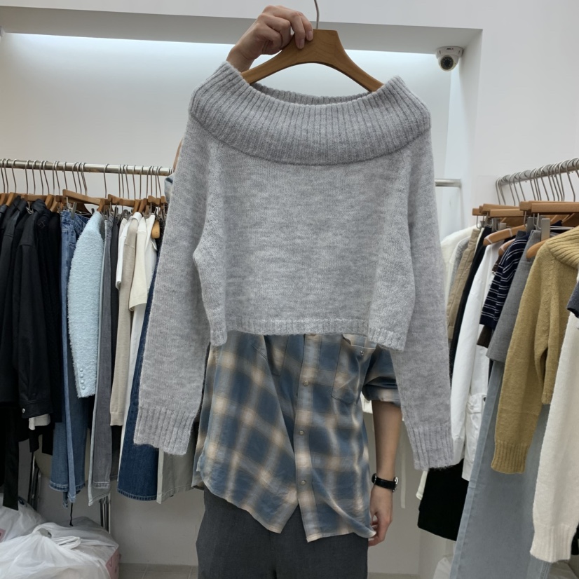 DRESS ROOM東大門代購女裝新款熱賣休閑人氣推薦針織衫蓬松DRESS ROOM針織衫圖色2