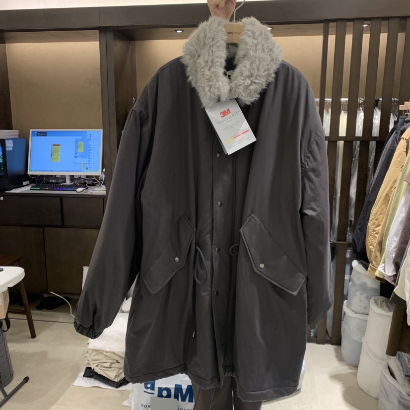 RAWROW東大門直郵女士新款真品人氣推薦休閑長款棉服保暖棉RAWROW長款棉服圖色1