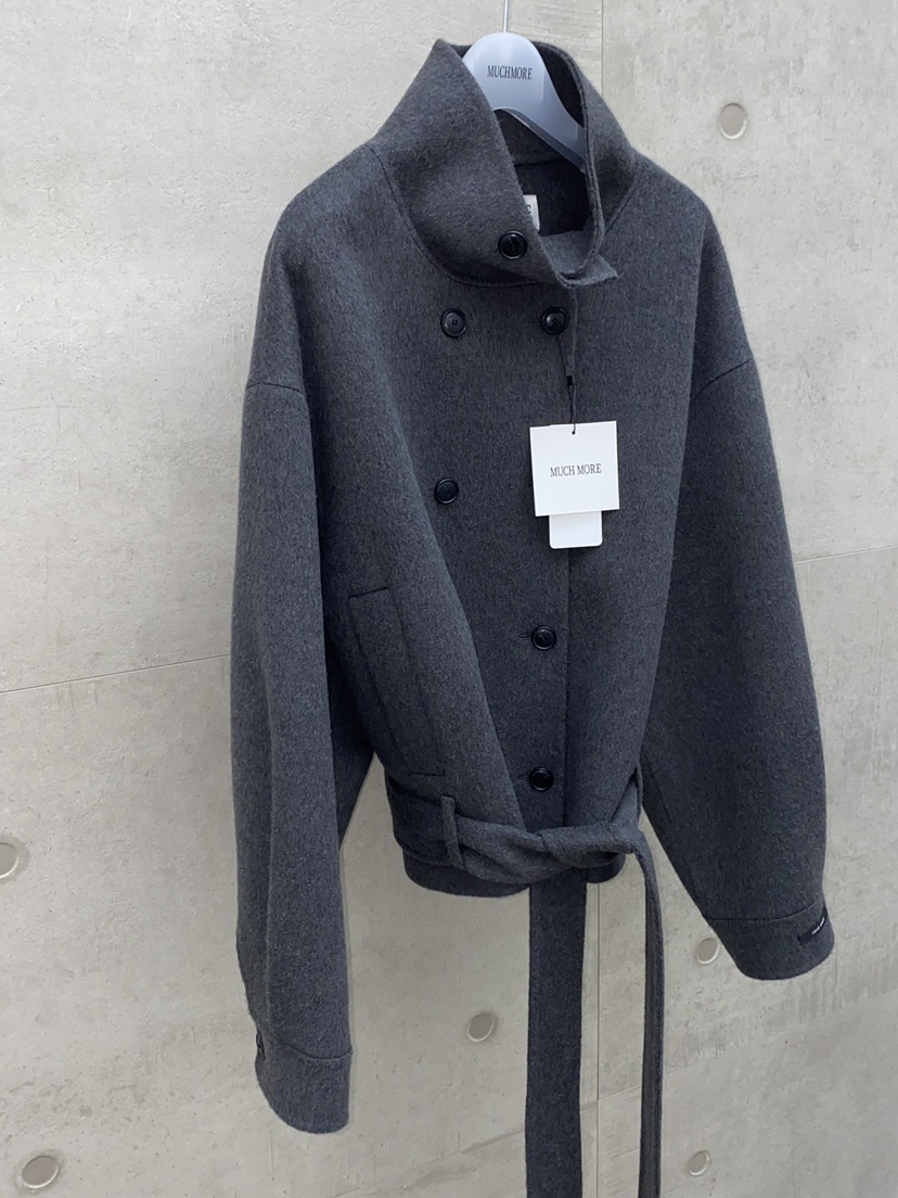 MUCH MORE/JACKPOT韓國直郵女士新品推薦短款大衣含腰帶MUCH MORE/JACKPOT短款大衣