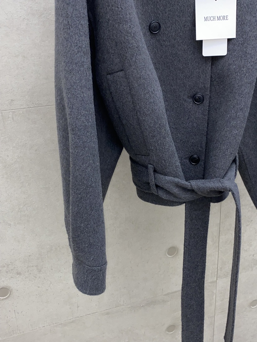 MUCH MORE/JACKPOT韓國直郵女士新品推薦短款大衣含腰帶MUCH MORE/JACKPOT短款大衣