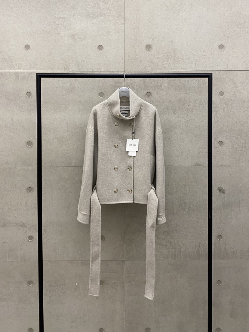 MUCH MORE/JACKPOT韓國直郵女士新品推薦短款大衣含腰帶MUCH MORE/JACKPOT短款大衣圖色1
