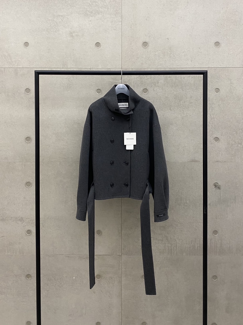 MUCH MORE/JACKPOT韓國直郵女士新品推薦短款大衣含腰帶MUCH MORE/JACKPOT短款大衣圖色2