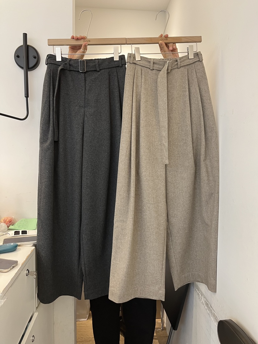 OUVIR東大門直郵女士新品人氣時尚休閑推薦熱賣休閑褲腰帶O.V.R/OUVIR休閑褲