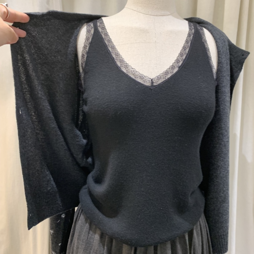 IFU HOUSE韓國代購女士新款時尚休閑熱賣真品人氣吊帶背心IFU HOUSE吊帶/背心圖色3黑