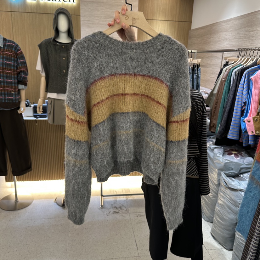BISHOP/APOINT/3MARCH東大門代購女士新款時尚毛衣馬海毛BISHOP/APOINT/3MARCH毛衣圖色3