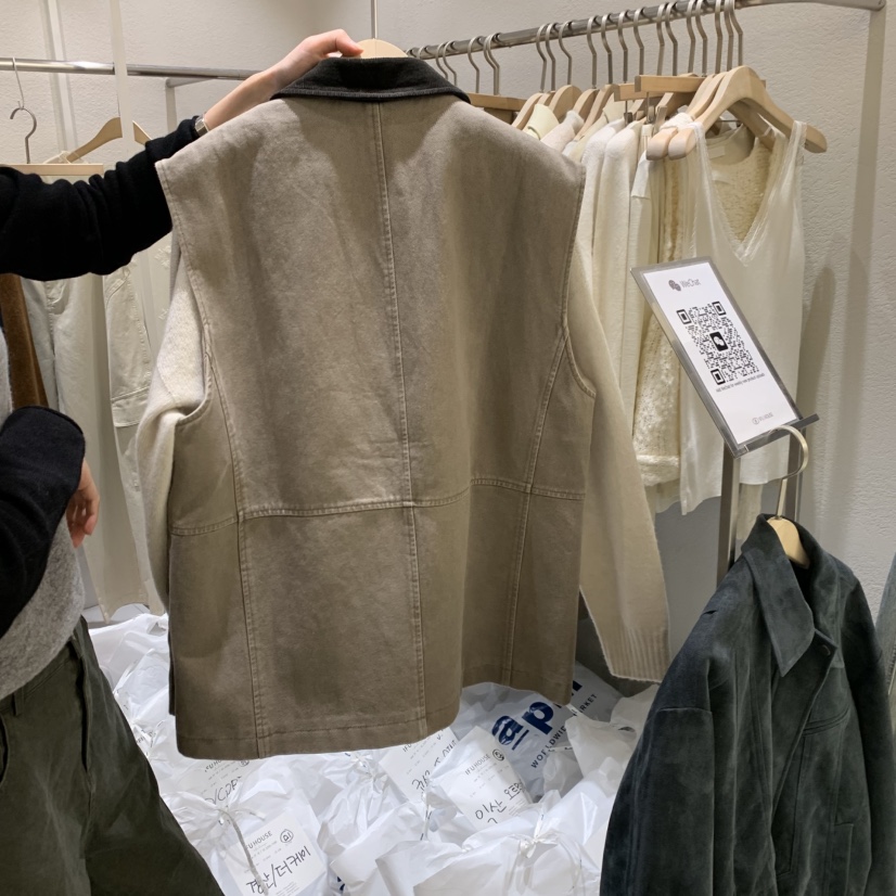 IFU HOUSE韓國代購女士新款時尚熱賣推薦真品馬甲不含內搭IFU HOUSE馬甲