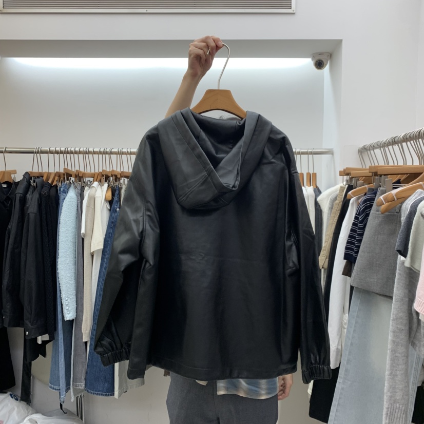 DRESS ROOM東大門代購女裝新款真品時尚熱賣人氣夾克皮革DRESS ROOM夾克