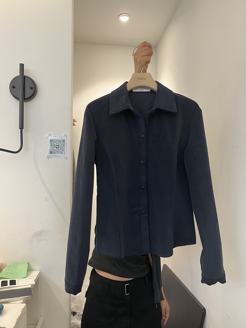OUVIR東大門實拍女士新品人氣時尚真品休閑襯衫蕾絲衫燈芯絨O.V.R/OUVIR襯衫/蕾絲衫圖色2