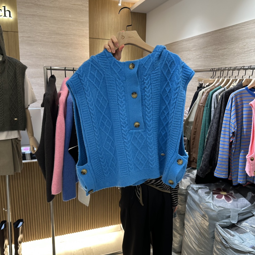 BISHOP/APOINT/3MARCH韓國代購女裝新款真品吊帶背心不含內搭兜帽BISHOP/APOINT/3MARCH吊帶/背心圖色4