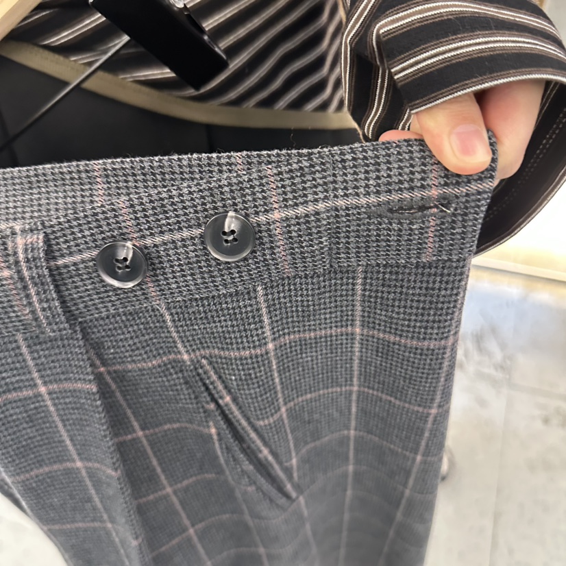 BISHOP/APOINT/3MARCH東大門實拍女裝新品真品休閑褲格紋BISHOP/APOINT/3MARCH休閑褲
