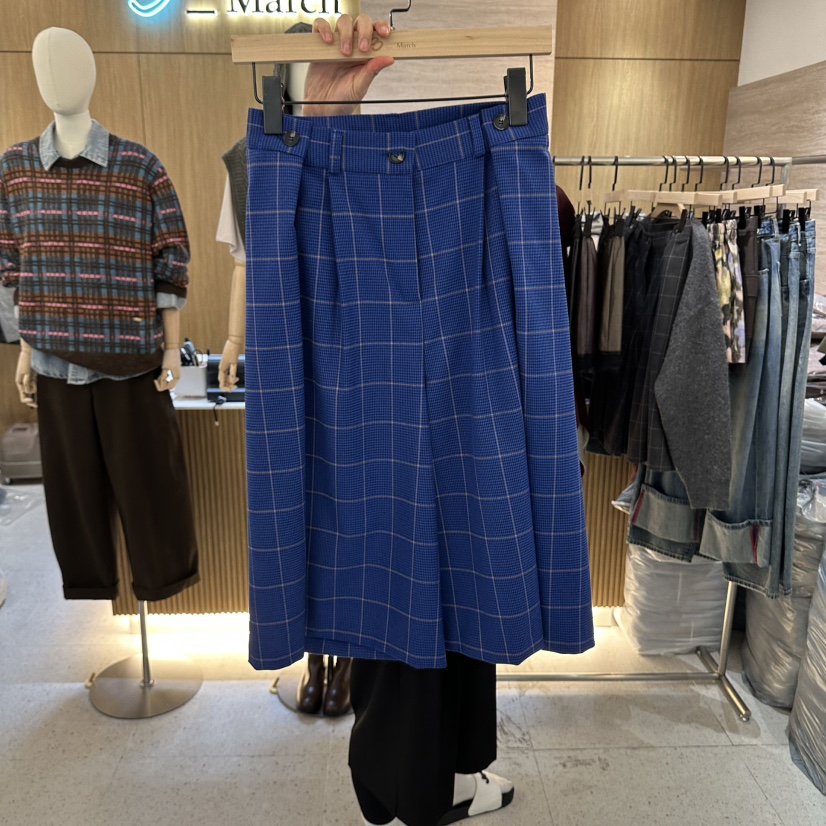 BISHOP/APOINT/3MARCH東大門實拍女裝新品真品休閑褲格紋BISHOP/APOINT/3MARCH休閑褲圖色1