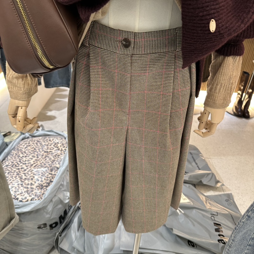 BISHOP/APOINT/3MARCH東大門實拍女裝新品真品休閑褲格紋BISHOP/APOINT/3MARCH休閑褲圖色3