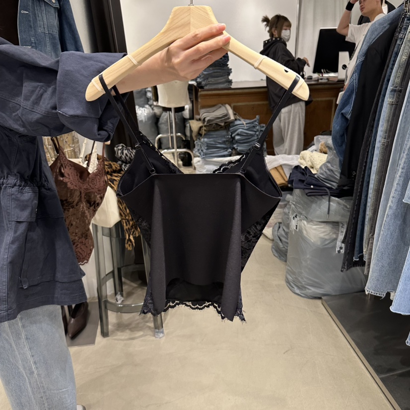 ACKER韓國直郵女裝新品真品熱賣時尚推薦吊帶背心絲絨無袖Acker吊帶/背心