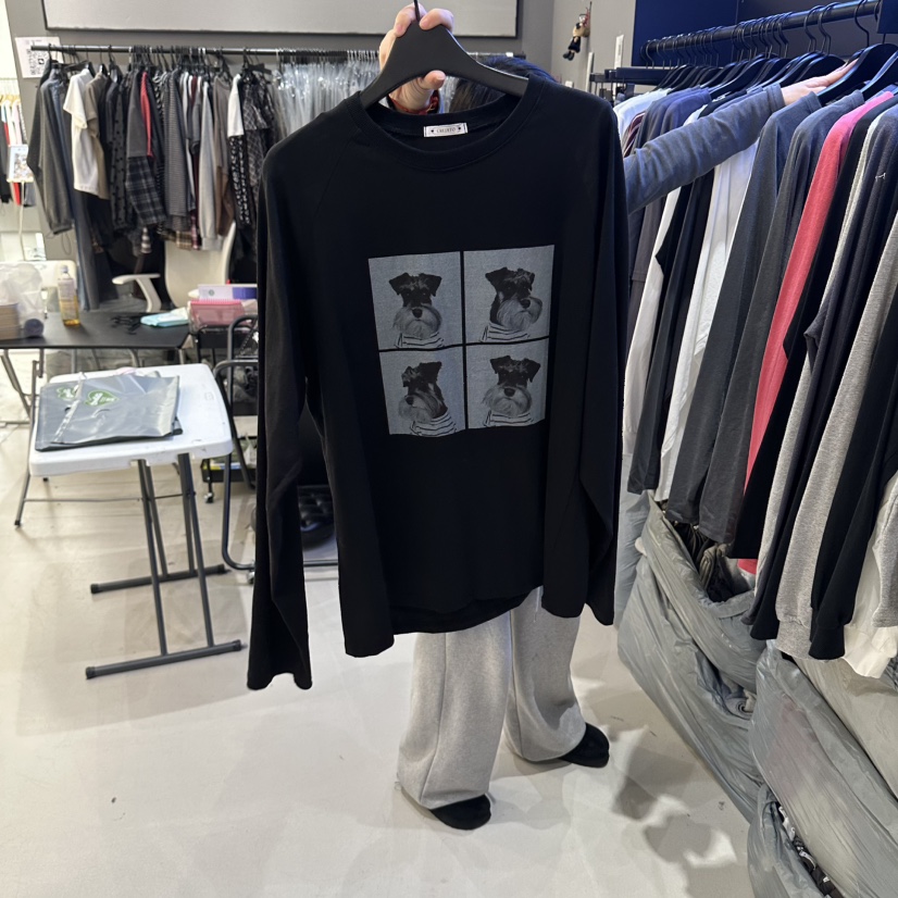 CREDITO韓國代購女裝新品真品人氣熱賣休閑時尚推薦長袖T恤CREDITO長袖T恤圖色2
