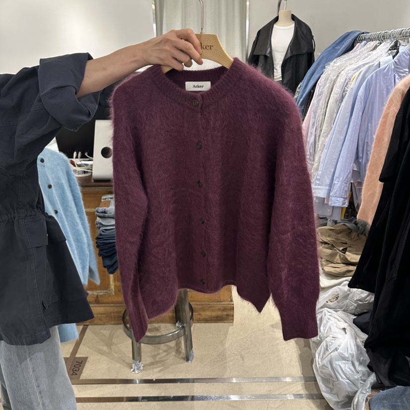 ACKER韓國代購女士新品休閑時尚熱賣推薦人氣真品開衫羊絨Acker開衫圖色4