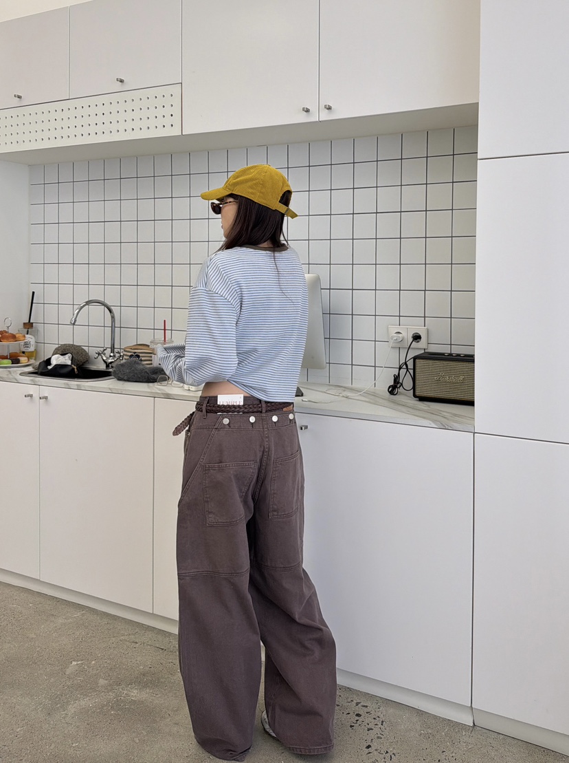 LUMIPLE韓國代購女士新款熱賣真品人氣推薦休閑時尚休閑褲LUMIPLE休閑褲