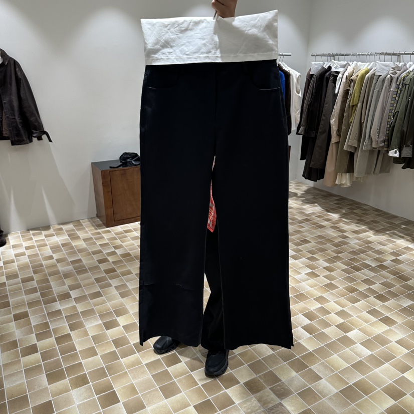 MYNAMEIS/AIME HOPE MAKE韓國直郵女裝新品時尚休閑褲不含腰帶MYNAMEIS/AIME HOPE MAKE休閑褲圖色2藏藍色