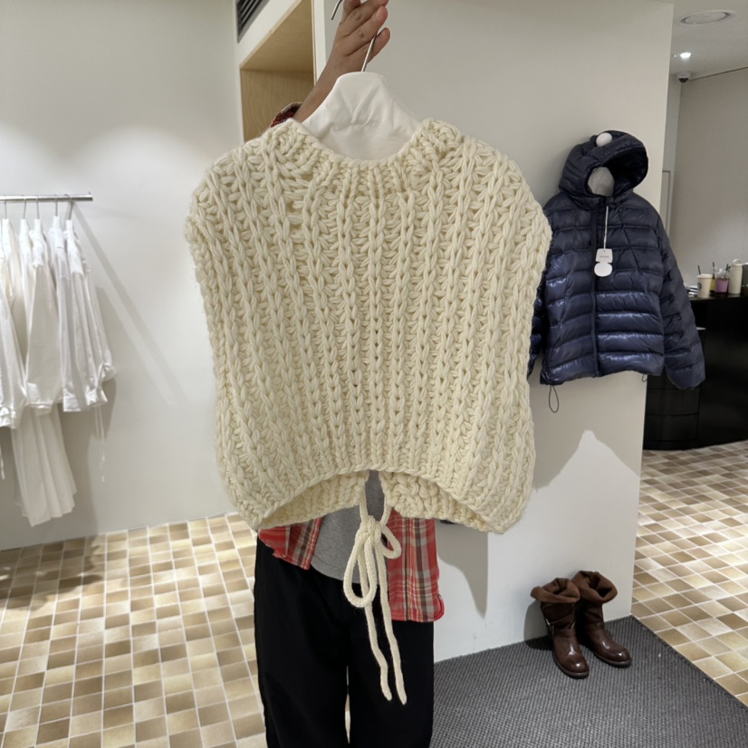 MYNAMEIS/AIME HOPE MAKE東大門代購女裝新款人氣吊帶背心手工針織MYNAMEIS/AIME HOPE MAKE吊帶/背心圖色1