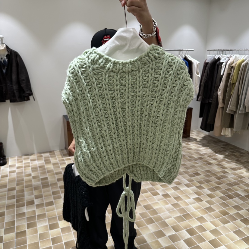 MYNAMEIS/AIME HOPE MAKE東大門代購女裝新款人氣吊帶背心手工針織MYNAMEIS/AIME HOPE MAKE吊帶/背心圖色2