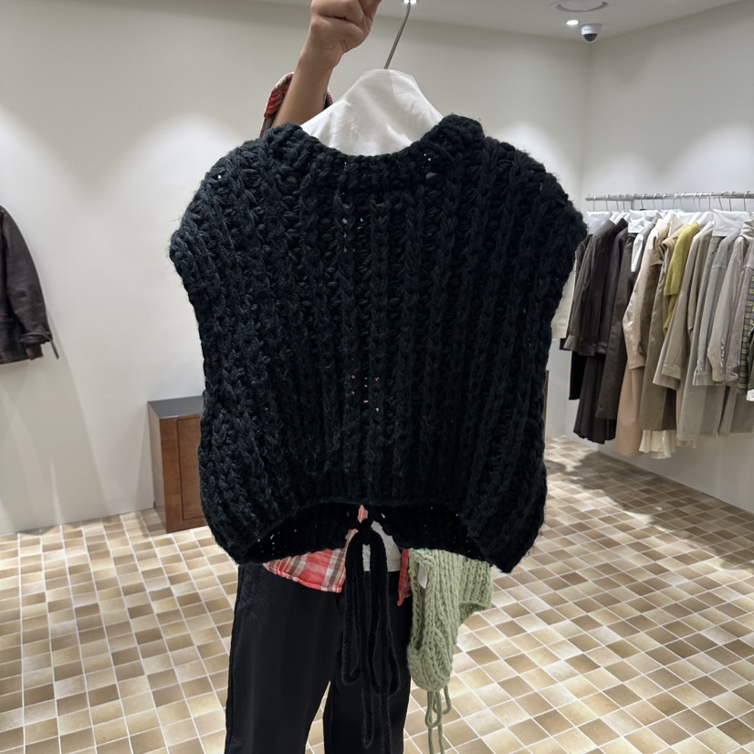 MYNAMEIS/AIME HOPE MAKE東大門代購女裝新款人氣吊帶背心手工針織MYNAMEIS/AIME HOPE MAKE吊帶/背心圖色3