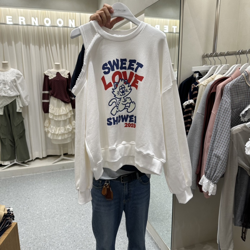 AFTERNOON東大門直郵女裝新品推薦熱賣休閑真品時尚人氣衛衣AFTERNOON衛衣圖色1