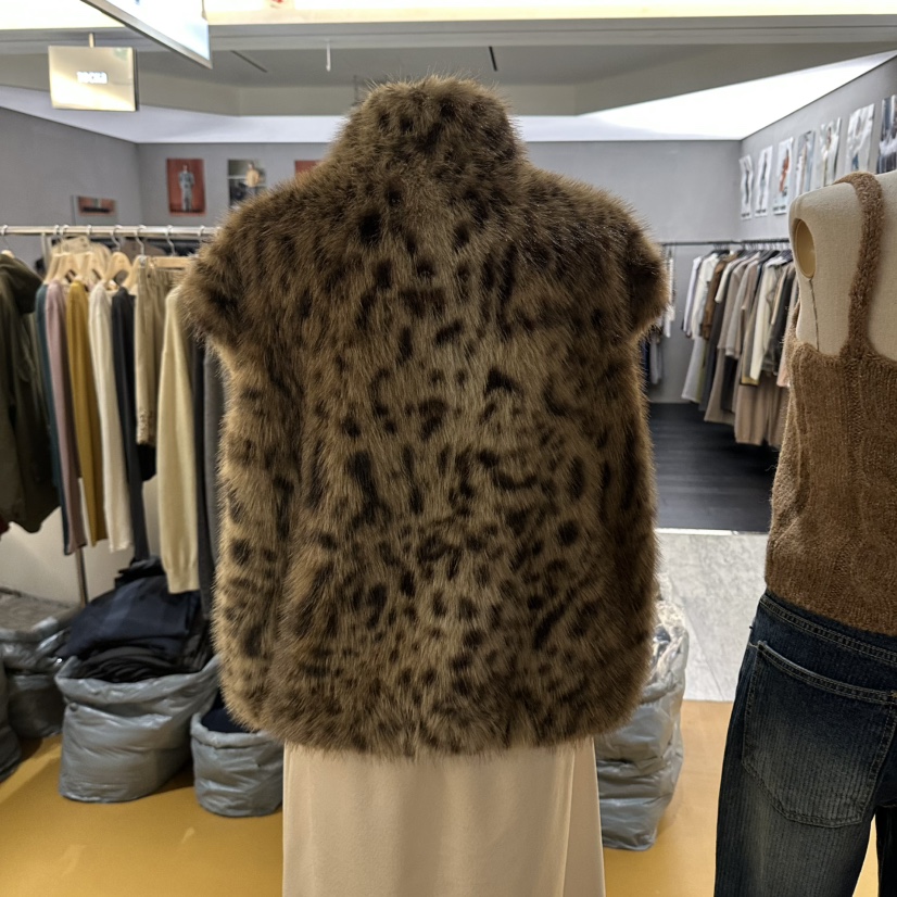 DE VENTI東大門代購女士新品休閑真品熱賣時尚推薦馬甲豹紋De VENTI馬甲