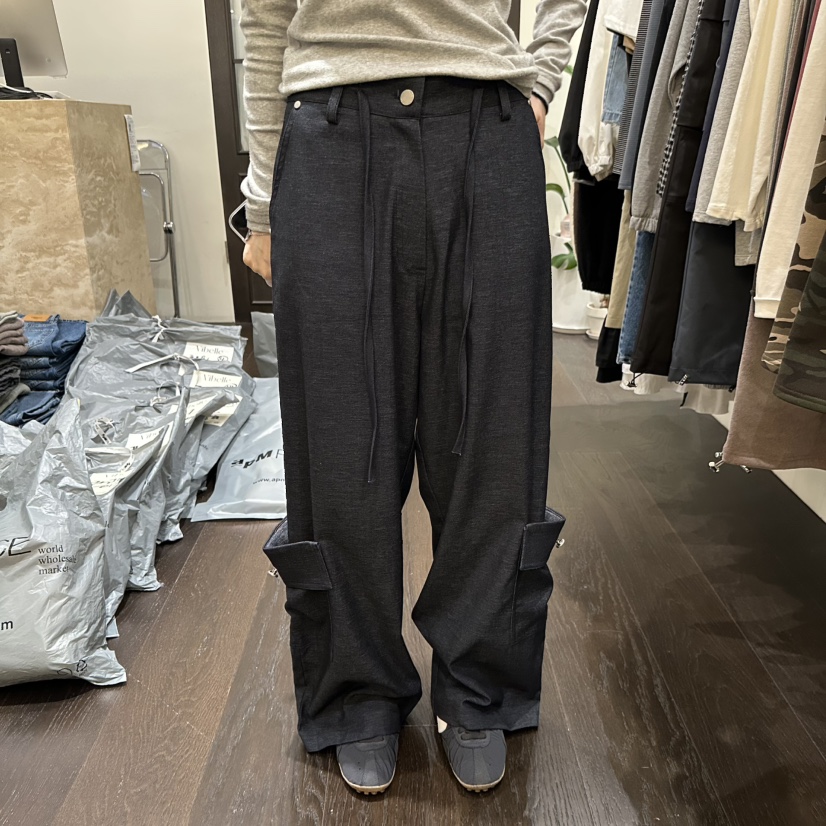 VIBELLE東大門直郵女裝新品人氣熱賣休閑推薦時尚休閑褲口袋VIBELLE休閑褲