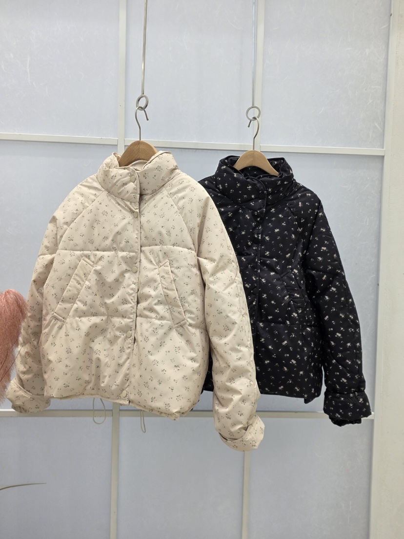 LALASWEET東大門實拍女裝新品職業人氣短款棉服羽絨服花朵LALASWEET短款棉服
