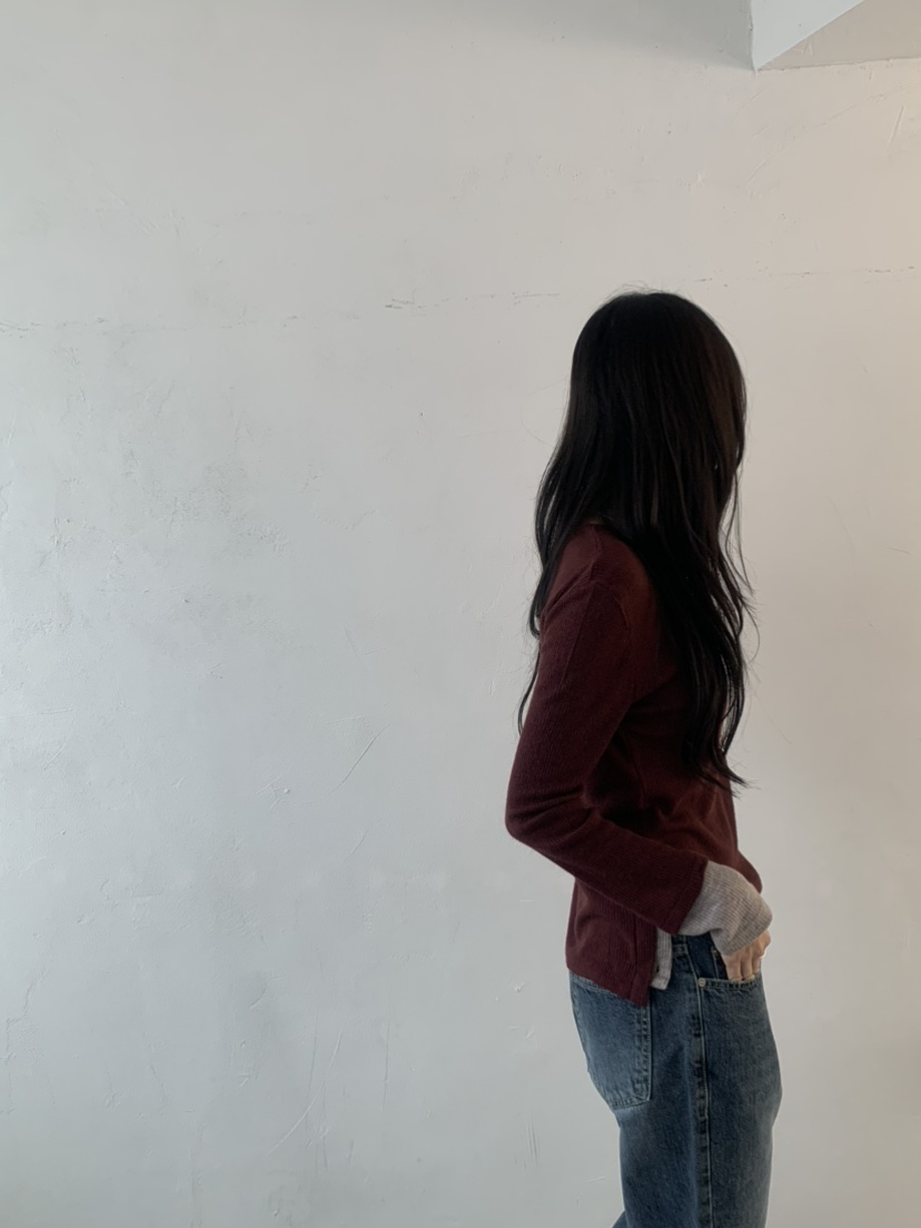 LE AVE東大門代購女裝新款時尚休閑推薦真品長袖T恤紐扣LE AVE長袖T恤