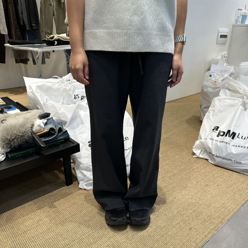 PAUSE韓國代購女裝新品時尚休閑人氣熱賣推薦真品休閑褲PAUSE休閑褲圖色1深灰色