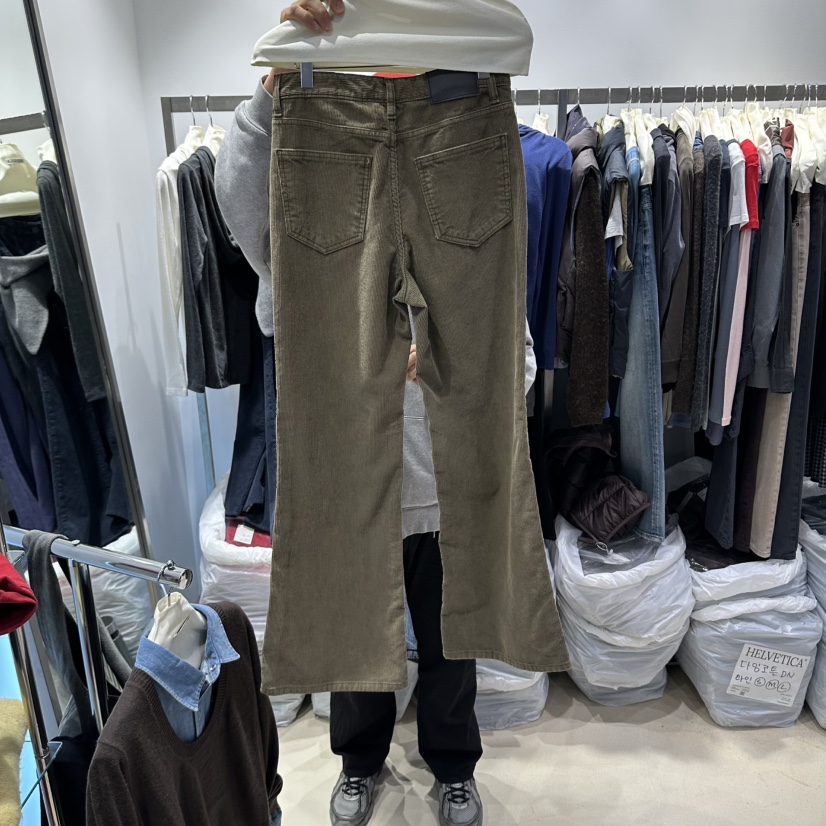 HELVETICA PLUS韓國直郵女裝新品熱賣人氣休閑休閑褲燈芯絨HELVETICA休閑褲